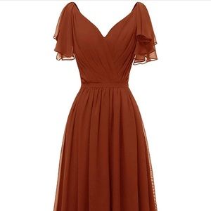 Rust Bridesmaid Dress